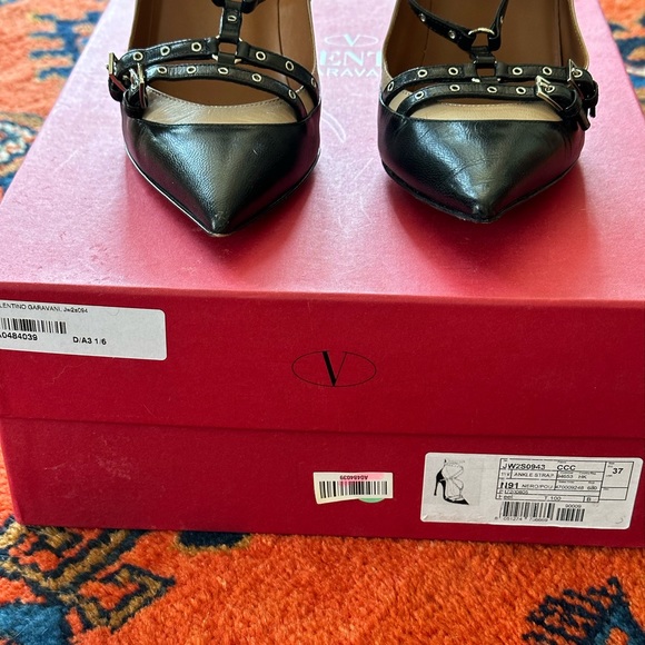 Authentic Valentino High Heels Pumps Black Leather - Picture 2 of 11